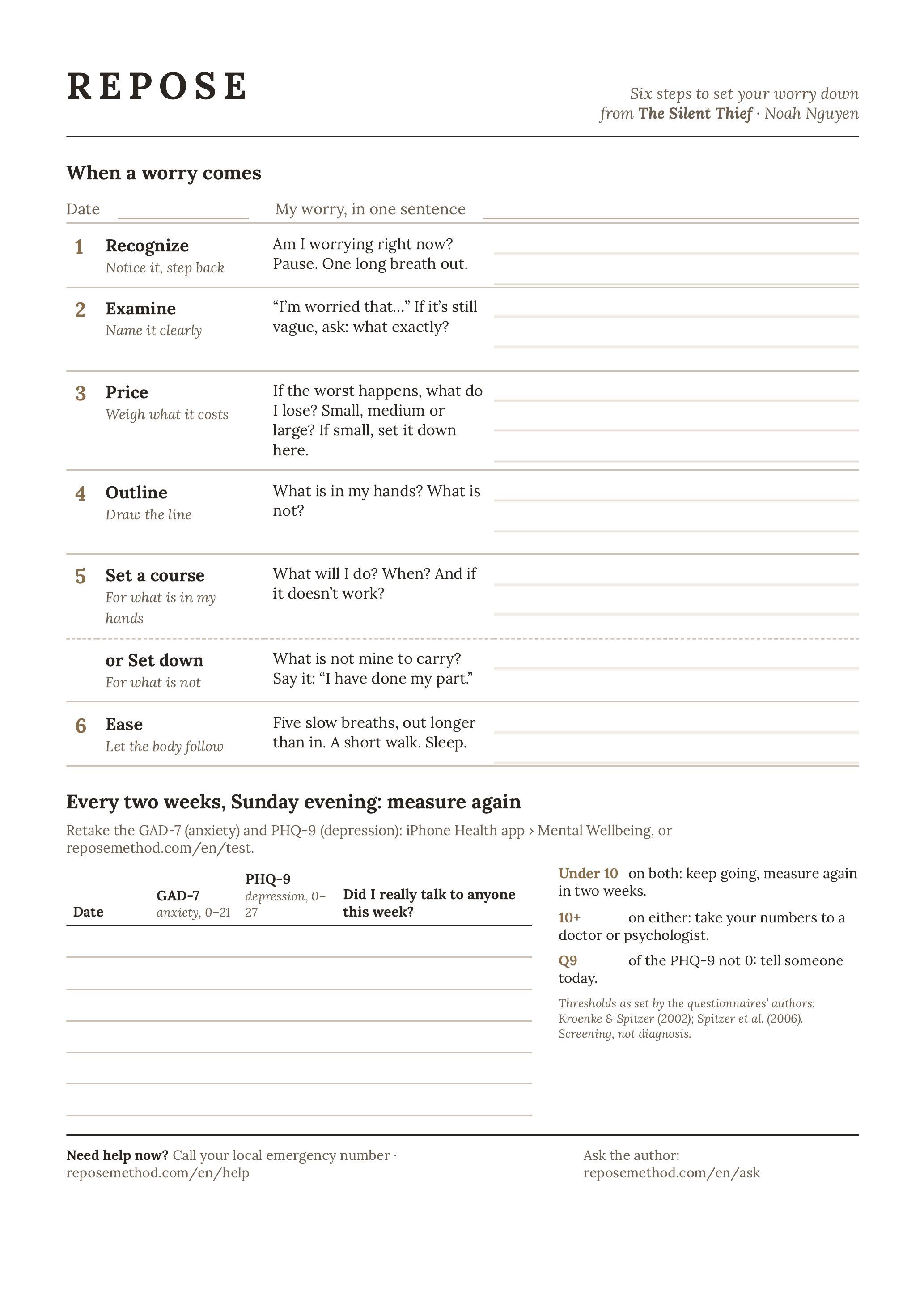 The one-page guide